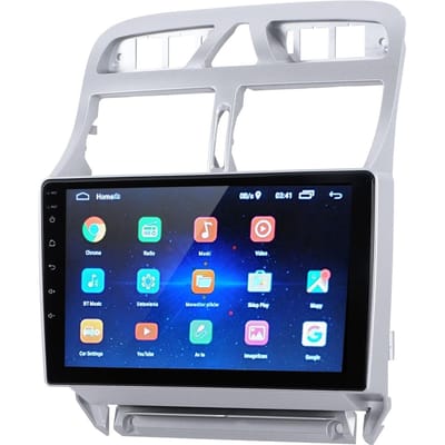 Auto Navigatie 9-inch Touchscreen voor Android Auto Speler GPS Vervanging voor Peugeot 307 307CC 307SW 20022013(2+32G ) black