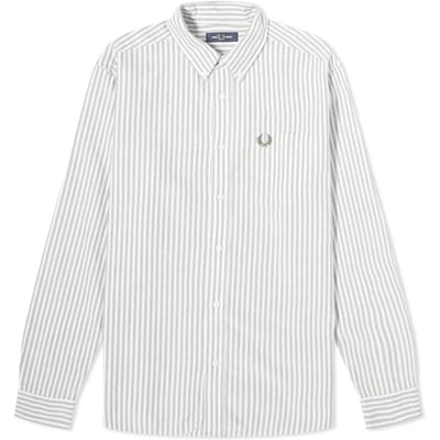 Fred Perry Herenpoloshirt met dubbele kraag (Wit)