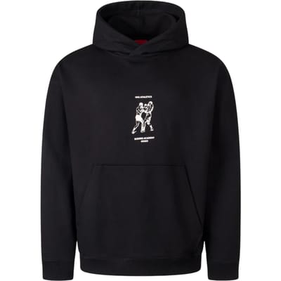 Hugo Unisex-sweatshirt met print voor volwassenen (Zwart)