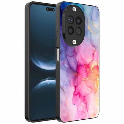 Geschikt voor Huawei Nova 14 Pro Telefoonhoesje met marmeropdruk - TPU backcover case marble design - Regenboog - Smartphonica geschikt voor Huawei Nova 14 Pro