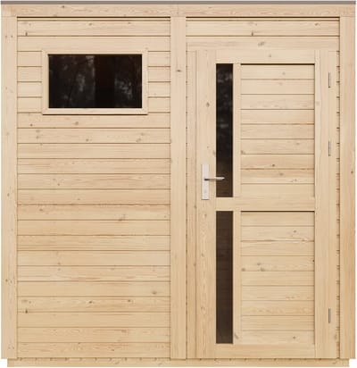 Timbela M325F1+M325G - Houten tuinhuis - 4,20 m² - 202x208xH216 cm - met vloer