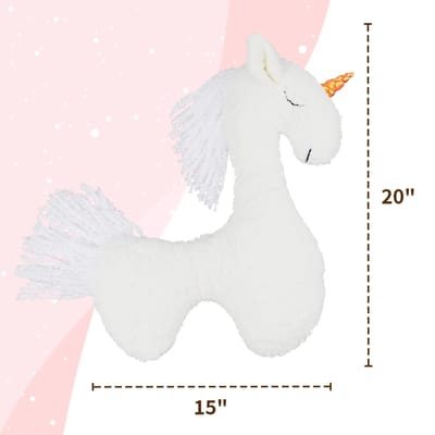 Pasgeboren Fotografie Props Eenhoorn Positionerings Paard Kussen Kussen Deken Achtergronden Fotostudio Foto Mat Schattige Pluche Pop Decor white