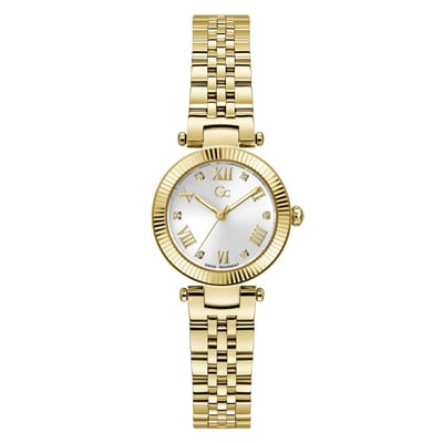 GC Dames Horloge Z02008L1MF Staal Goude Plating Swiss Made Quartz