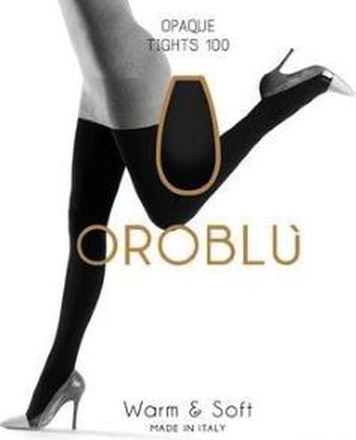 Warm en Soft Opaque tights 100 den – Black – XL