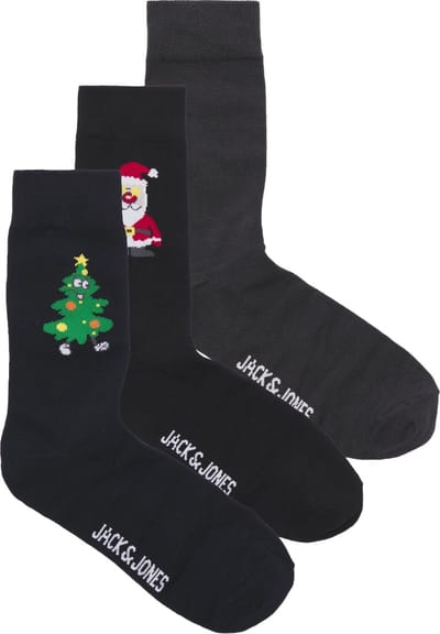 JACK & JONES JUNIOR JACHOLLY JOLLY SOCKS GIFTBOX JNR Jongens Sokken - Maat 33/37