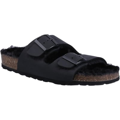 Hush Puppies Jessie Leren Damesschoenen Zwart