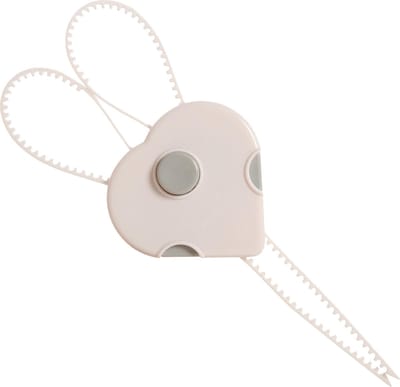 Dreambaby Flexi-Lock 2 Stuks Grijs/Wit - Kinderslot voor Dubbele Deurtjes - Deurbeveiliging voor D-Vormige Handgrepen en Paddestoelknoppen