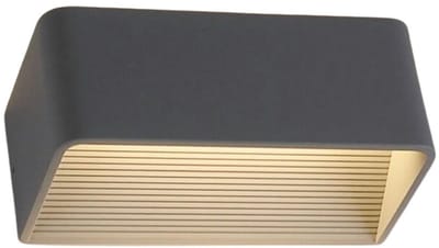 Kosilum - Quadra - Wandlamp - Grijs - Aluminium