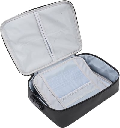 Dailygoods- Documentbox Brandwerend - Glasvezel Waterdicht - Draagbaar - Vergrendeling - Multi-lagen - 37x27x11cm - Documentenkoffer