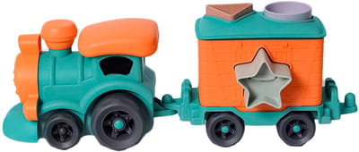 Speelgoedtopdeals – BIOplastic Vormenstoof Trein – Locomotief met wagon