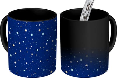 Magische Mok - Foto op Warmte Mokken - Koffiemok - Sterrenhemel - Sterren - Design - Magic Mok - Beker - 350 ML - Theemok