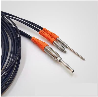Glasvezelsensorschakelaar - Inductieve Sensor - Industriële Automatisering - M4 Schroefdraad - 0.8 mm Dikte - Zilver