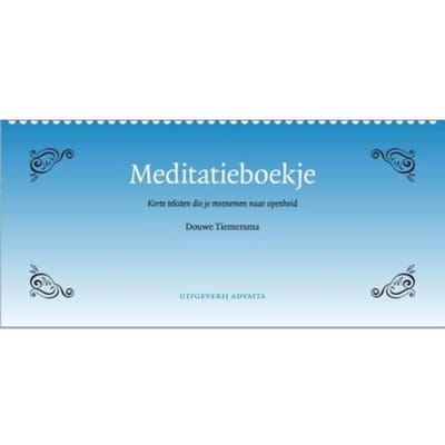 Meditatieboekje - Douwe Tiemersma