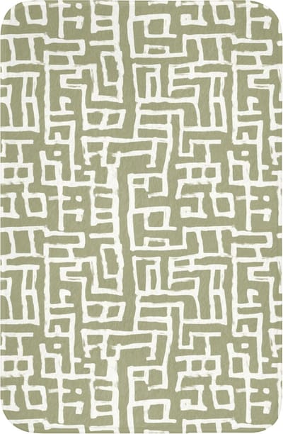 WC mat 40x60 cm - Antislip - Grafisch - Patroon - Groen - Toiletmat - Vloermat - Douchemat - Toilet tapijt - Toiletmatten