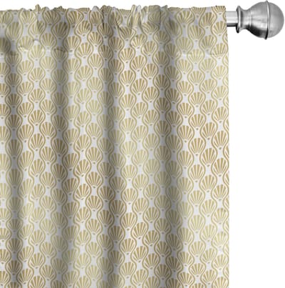 ABAKUHAUS Abstrakt Voorhang – Zeeschelp, 2x75x225 cm – Microvezel