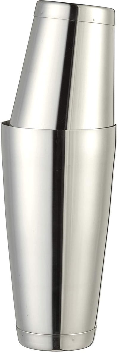 Unyqoos® Professionele Cocktailshaker Set van Roestvrij Staal met Twee Bekers en Bodemkappen