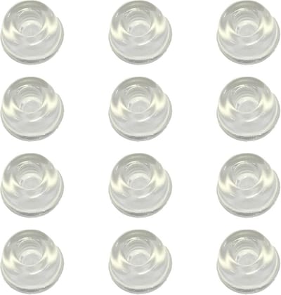 SnelShoppen - Pack van 12 Transparante Zelfklevende Rubber Voetjes - Siliconen Pads, Elastische Buffer Dempers, Schokabsorberende Knop Bumper Pads voo