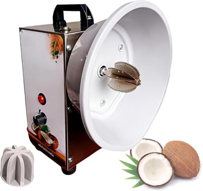 Kokos Raspmachine - Kokosvlokken Maker - Professioneel Gebruik - Instelbare Snelheden - 24x24.5x32cm