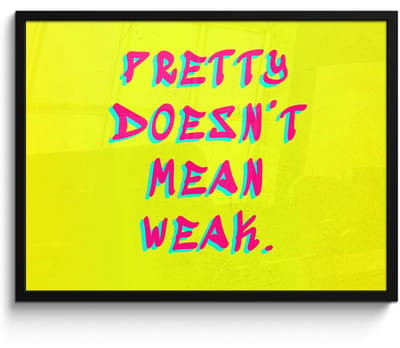 Poster in lijst - Fotolijst 80x60 cm - Posters - Quote - Minimalistisch - Kleurrijk - Posterlijst zwart - Decoratie - Wanddecoratie woonkamer - Muurdecoratie slaapkamer