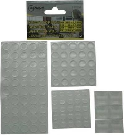 Stootdoppen siliconen - 106x - transparant - geluidsdempers - meubelbescherming
