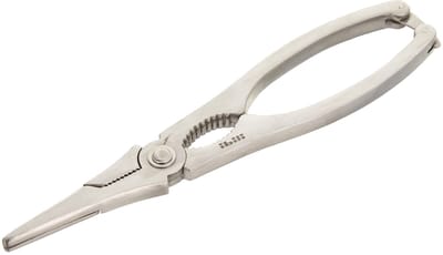 Zeevruchtenaccessoireset 3-delig van roestvrij staal, zilver, 24 x 5 x 2 cm, 3 stuks