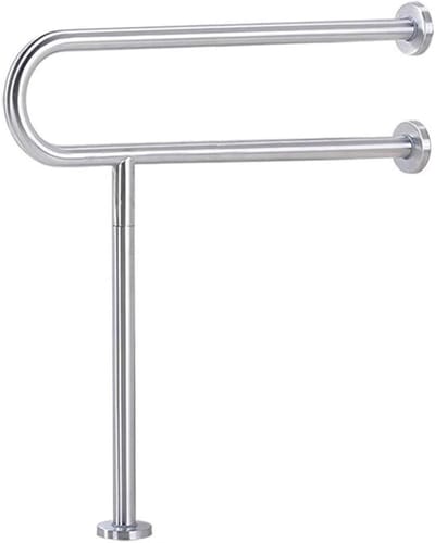 Steunbeugel Toilet - Veiligheidsbeugel Badkamer - Ondersteuning bij Zitten - T-vormige Paal - 32 mm Diameter - null