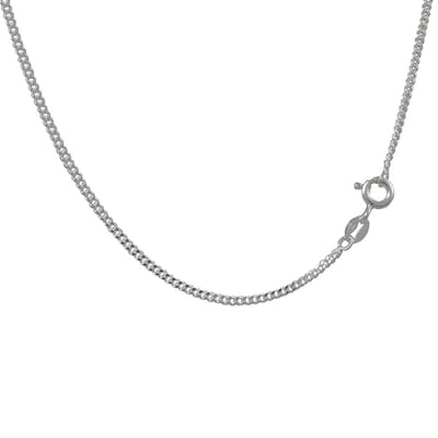 AuBor ®.  Zilveren schakelketting, 1,5 mm × 50cm