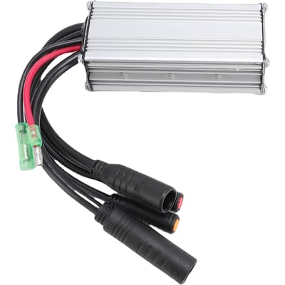 Contrôleur de Moteur de Vélo 250W 14A Universel 6 Tubes Ondes Sinusoïdales avec Connecteur Étanche pour Modification gray