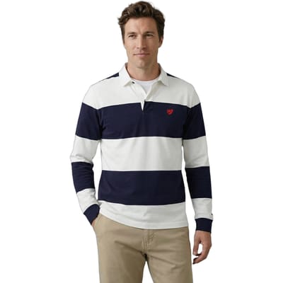 McGregor Rugby 2 Stripes Off White Size: S | Polo Shirts Outlet | Heren | Blauw