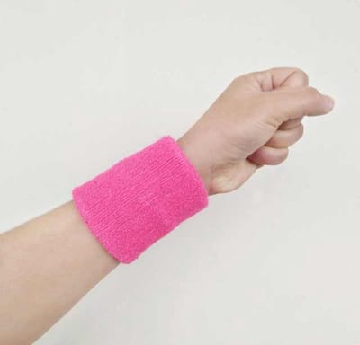 New Age Devi - Pols zweetbandjes - 2 stuks - Fuchsia