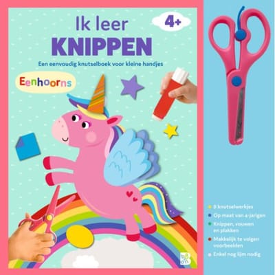 Ik leer knippen: Eenhoorns Educatieve boeken (spelletjes en raadsels)