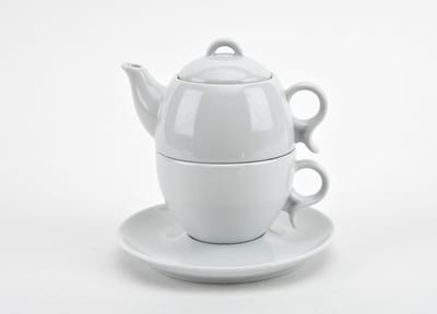 Theepot- en kopjeset 350 ml - Porselein