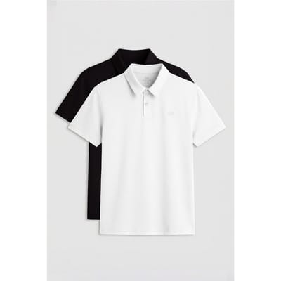 Heren Katoenmix Polo T-Shirt