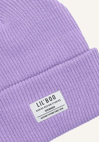 LIL'BOO Lil' Boo Hygge Beanie Mutsen Meisjes - Paars - Maat 4/14Y