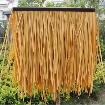 Kunstmatige Riet Tegels - Nep Stro Dak - Tuin Decoratie - Weerbestendig PE Materiaal - 0.5x1m - Natuurlijk
