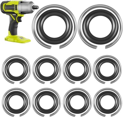 Krachtige 1/2 Inch Impact Wrench Bushing Holder met O-Ring voor Lucht- en Elektrische Sleutels, Set van 10 voor Professioneel Gebruik