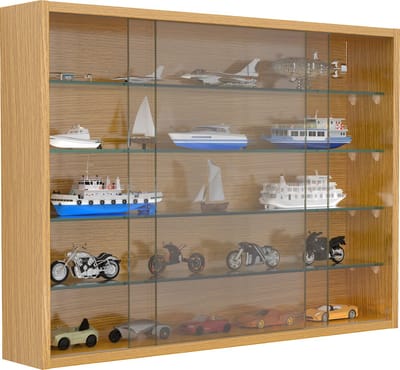 Houten glazen opknoping vitrinekast Muur vitrinekast Collectible decoratieve verzamelaar vitrinekast Drivalo L