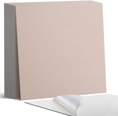 Coloray Plaktegels - Beige Zelfklevende Tegels - 20 cm x 20 cm - Beige Plaktegels - 20 stuks - Vierkant PVC Tegels - Plaktegels Badkamer - Plaktegels Vloer - Vinyltegels Vloer Zelfklevend - Wandtegel Zelfklevend