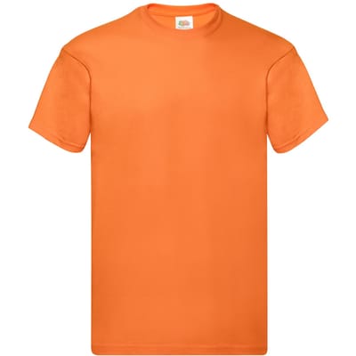 Fruit of the Loom Heren Origineel T-Shirt (Oranje)