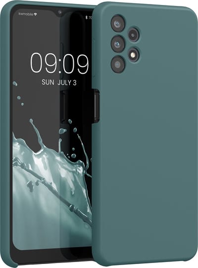kwmobile telefoonhoesje geschikt voor Samsung Galaxy A32 5G - Hoesje met siliconen coating - Smartphone case in Arctische nacht