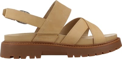 Timberland Clairemont Way Cross Strap Sandalen Beige EU 39 1/2 Vrouw
