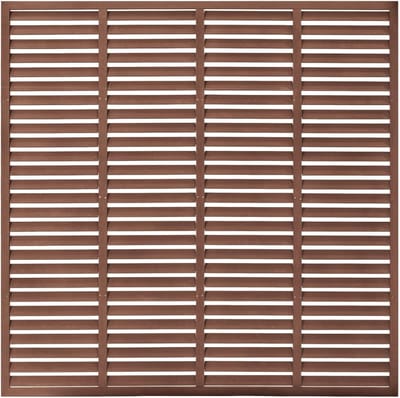 Buitenhek Paneel - Tuinafscherming Wandpaneel - Privacy Creëren - Onderhoudsvrij WPC Materiaal - 85x170cm - Zwart