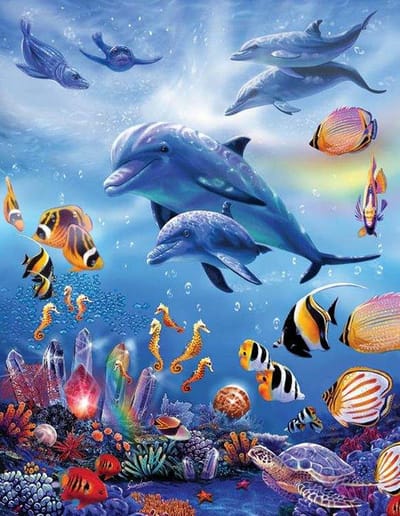 VDTOYS® DIAMOND PAINTING volwassenen - VDTC181 - vierkante steentjes - full - groot formaat - nieuwe tekeningen - 45 op 55 cm (canvas) - 40 op 50 (foto)