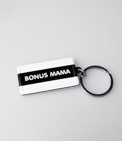 Paper Dreams Sleutelhanger Bonus Mama 13,5 Cm Zwart/wit