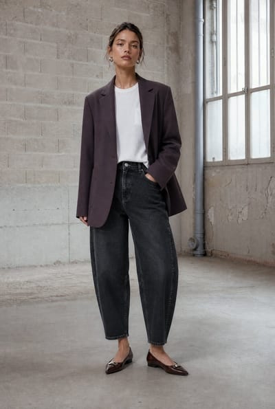 Rango technical jersey blazer | Chocolate - Chocolate / XXS