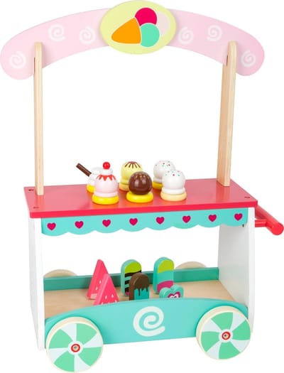 Small Foot - Wooden Ice Cream Cart with Accessories