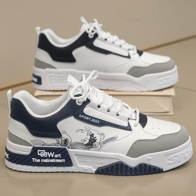 Skateschoenen Heren Platte Comfortabele Leren Casual Gevulkaniseerde Schoenen Trendy Klassieke Ademende Goedkope Sneakers Man 44