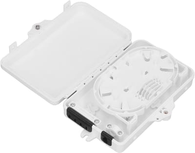 Optische Netwerkaansluitbox - Vezel Splitter Distributiebox - Netwerk Installaties - IP65 Waterdicht - Wandmontage - Grijs