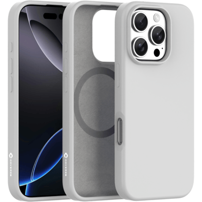Coverzs liquid siliconen MagSafe hoesje geschikt voor iPhone 16 Pro - Magsafe telefoonhoesje - Siliconen hoesje