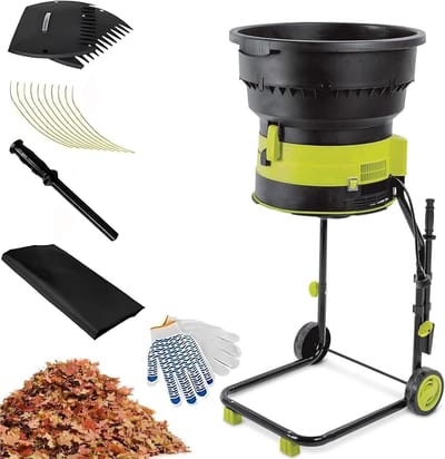 Elektrische Bladversnipperaar - Tuin Hakselaar Compostmolen - Tuinafval Verwerken - Bladeless Technologie - 2500W 8000 RPM - Zwart